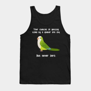 Never Zero Quaker Parrot Tank Top